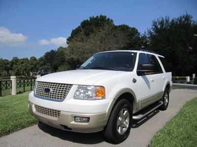 06 ford expedition king ranch 2wd 1 fl owner 3rd row seats towing pristine mint!