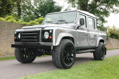 1987 new restoration land rover defender lhd custom 110 double cab auto grey