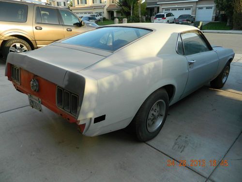 1970 ford mustang mach 1 351 2v a/t project needs finishing clear title in hand