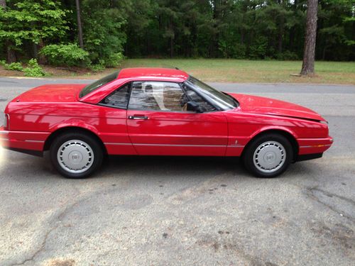 1989 cadillac allante hardtop convertible no reserve! one owner! clean carfax!