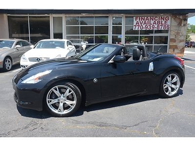 Nissan 370z touring conv 2010 only 8300 miles black nav htd sts automatic loaded