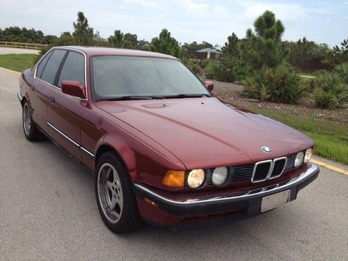 1991 bmw 735i low miles clean autocheck one owner 20 years garage kept florida