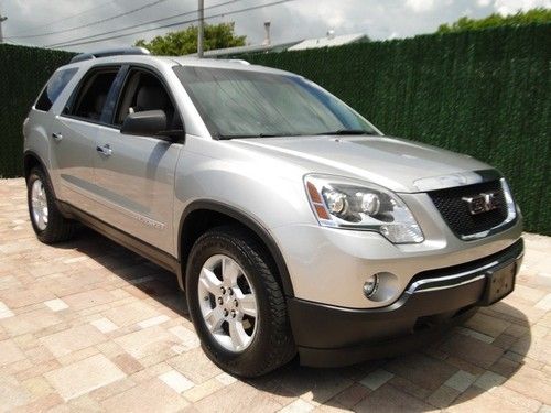08 gmc acadia clean florida driven 8 passanger leather interior automatic suv