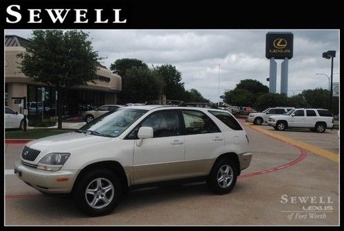 1999 lexus rx300 premium pearl leather sunroof cd one owner family