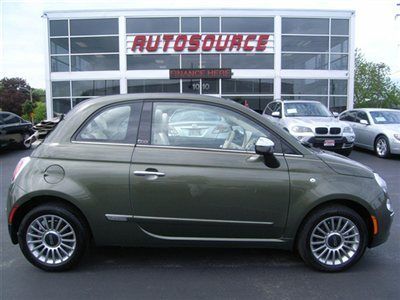 2012 fiat 500 c lounge convertible 9k miles loaded leather factory warranty 2015