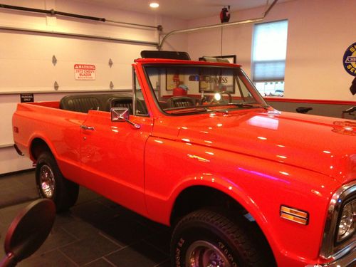 Rare 1972 blazer factory correct orig color disk, steering 4 x 4 hugger orange