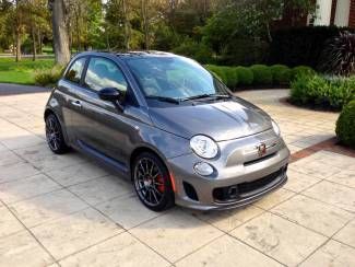 2013 gray abarth! loaded, like new, one-owner