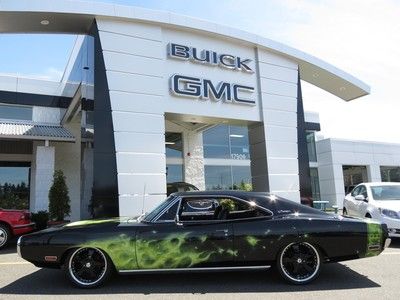1970 dodge charger 500 with amazing body&amp; stunning black paint ! off-the-chart !