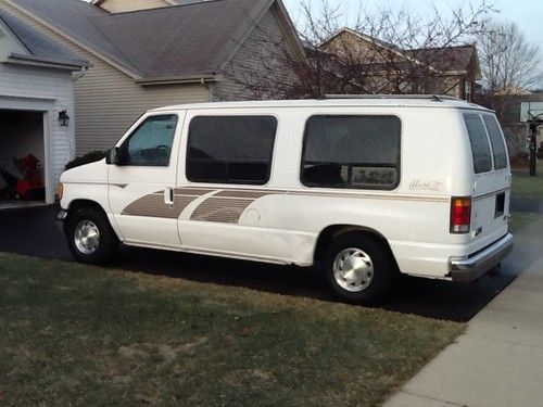 Ford,'e150, white, conversion, van, 183k miles, vacation van,
