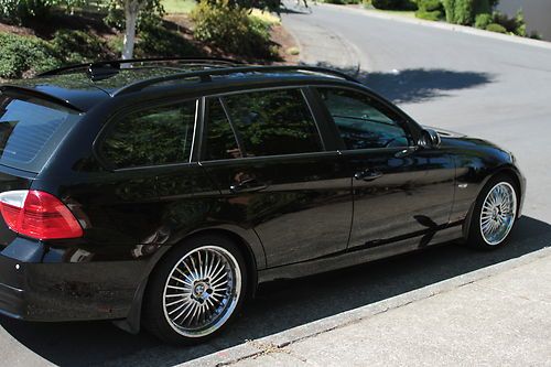 2007 bmw 328xi e91 sport wagon - black/black, winter pkg, beyern wheels.