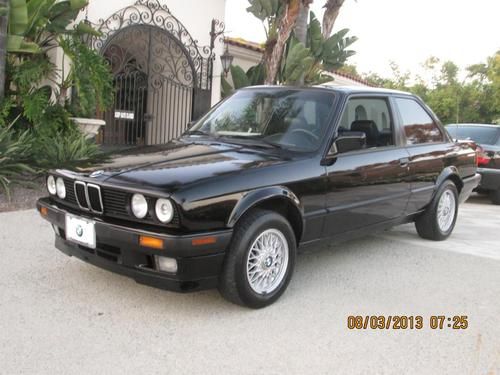 1989 bmw 325i 5-spd black xclnt condition clean title + carfax