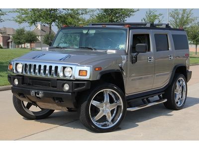 2003 hummer h2,clean title,rust free,26" rims