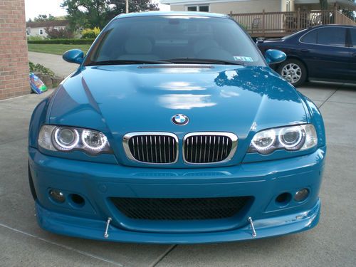 2002 m3 laguna seca blue, cls wheels, low mileage and extras!
