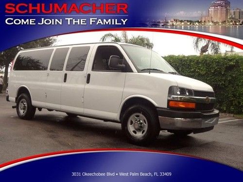 2012  chevrolet express passanger van  white 3rd seat