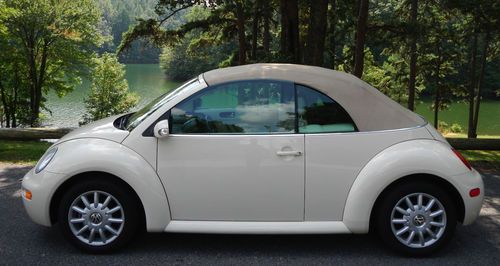 No reserve! new beetle cabrio convertible auto southern no rust clean serviced!