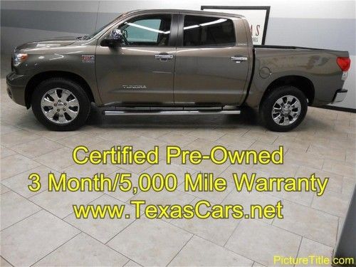 07 tundra crew max limited leather certified warranty we finance!