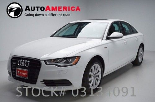 500 actual miles 2012 audi a6 white with leather 17 inch wheels keyless start