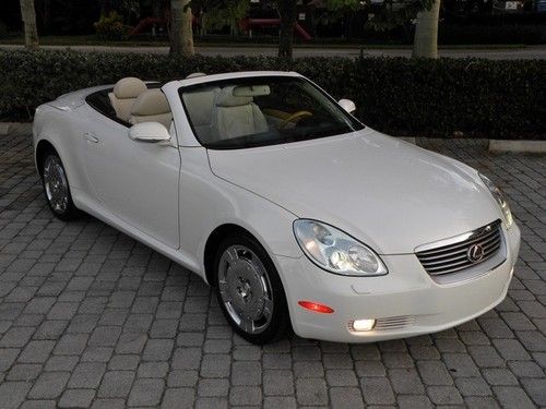04 sc 430 convertible leather automatic navigation mark levinson 1 florida owner