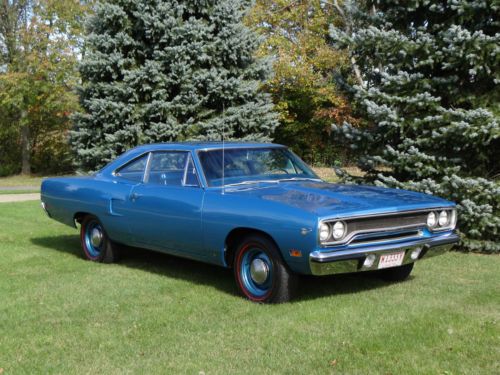 1970 plymouth road runner 383 4 speed  rotisserie restoration