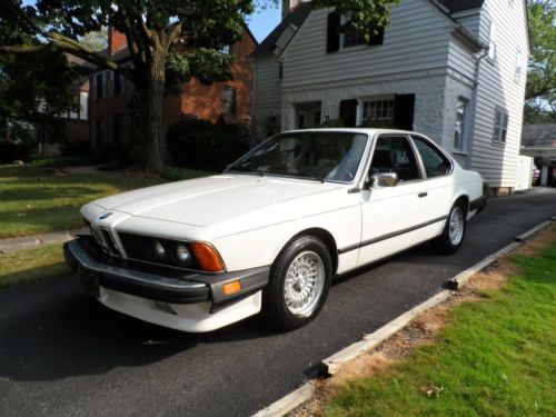 1985 bmw 635csi coupe alpine white blue interior all original service records