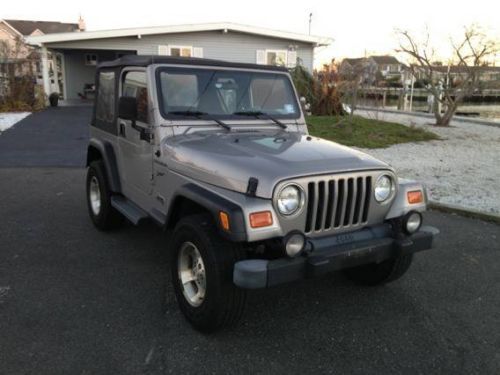2002 jeep wrangler sport 4x4 4.0 5spd new motor and clutch must see and drive