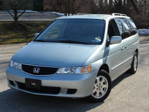 2004 honda odyssey ex-leather dvd 1 owner clean carfax no reserve