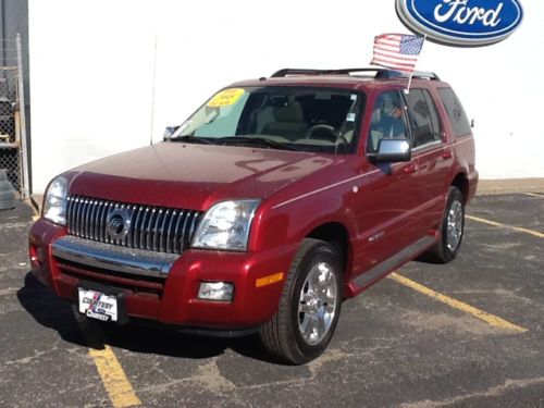2008 mountaineer awd loaded leather moonroof low reserve carfax beautiful suv
