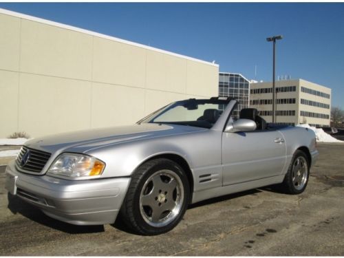 1999 mercedes-benz sl500 convertible sport chrome wheels loaded top of the line