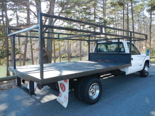 No reserve! flat bed ladder rack utility gutter plumbing service body clean!