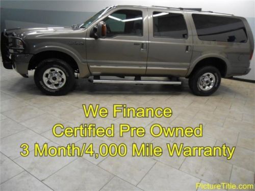 05 excursion limited 4x4 diesel tv dvd heated seats camera we finance texas