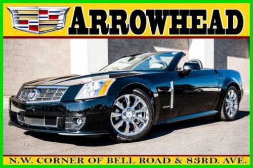 2009 cadillac xlr platinum black raven convertible one owner 27361 miles nav