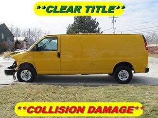 2010 gmc savana 3500 extended rebuildable wreck clear title