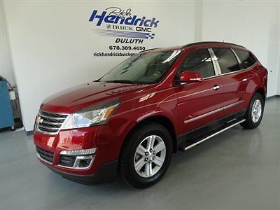 &#039;13 chevy traverse, fwd 4dr lt w/1lt low miles suv  v6 cyl crystal red tintcoat