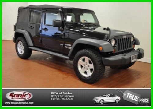 We finance!! 50k miles soft top cd player unlimited body automatic sport package