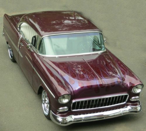 1955 chevy bel air hot rod 2-door coupe hard top - frame off restore