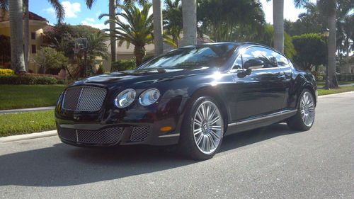 Bentley continental gt 'speed'....one owner, blk/blk, as-new, warranty!!
