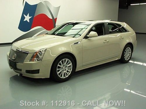 2011 cadillac cts 3.0 lux wagon pano roof rear cam 64k texas direct auto