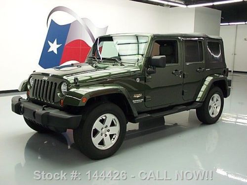 2007 jeep wrangler unltd sahara 4x4 convertible 66k mi texas direct auto