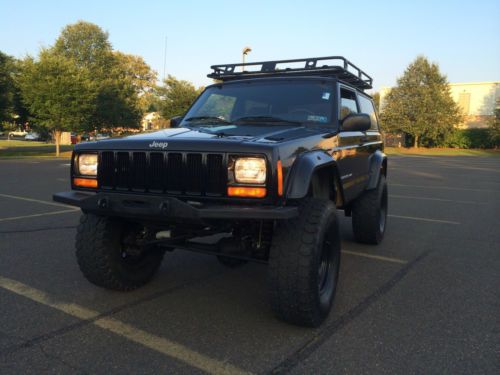 2000 jeep cherokee se sport utility 2-door 4.0l 4x4 lifted off-road no reserve