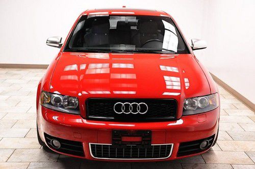 2004 audi s4 red/white 6speed low miles carfax certified