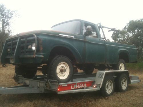 1962 ford f-100 factory four wheel drive/4speed runs and drives