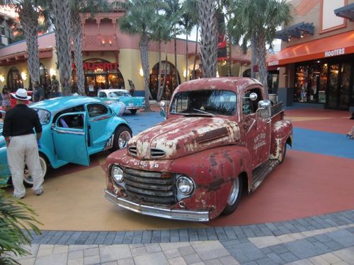 1950 ford f1 rat rod pick up low rider show truck hot rod old school low reserve