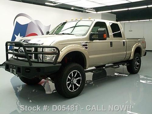 2008 ford f-250 crew diesel 4x4 lifted 6-pass 20's 52k texas direct auto