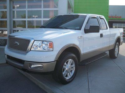 F150 ford 4x4 truck white leather heated bucket seats one owner floor shift v8