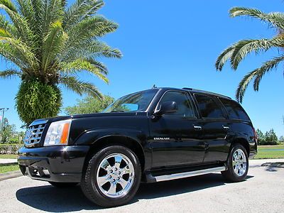 2006 cadillac escalade awd 4x4 leather sunroof luxury suv 20" wheels low reserve