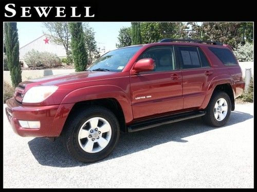 05 toyota 4runner limited 4x4 heated leather sunroof cd tow one owner
