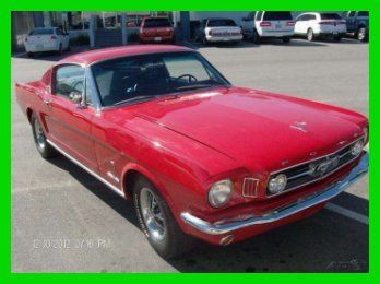 1965 ford mustang fastback hard top convertible 302 v8 rwd low reserve!