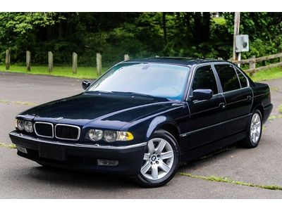 2001 bmw 740il wide navigation 740 il long serviced florida car only64k miles