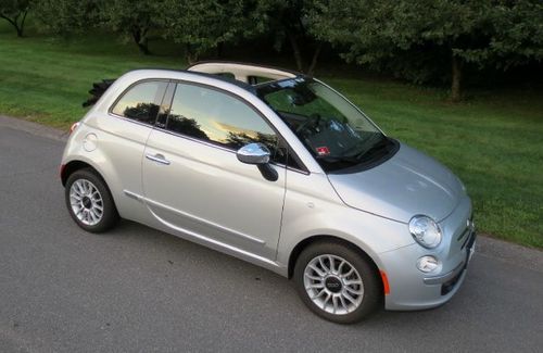 2012 fiat 500 lounge convertible 8,800 miles perfect car no reserve