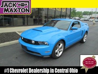 2010 blue mustang gt low miles manual 4.6l leather bluetooth  heated seats